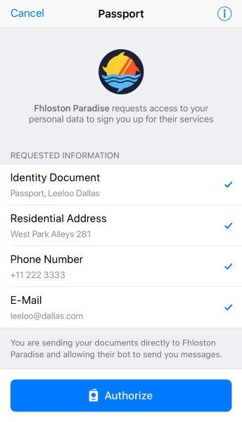 Telegram Passport Telegram Passport