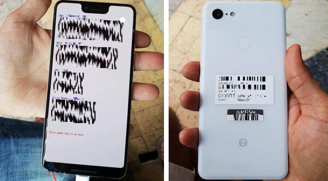 Google Pixel 3 XL notch Google Pixel 3 XL notch