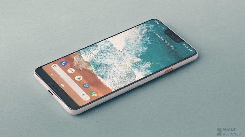google pixel 3 xl renderizacao