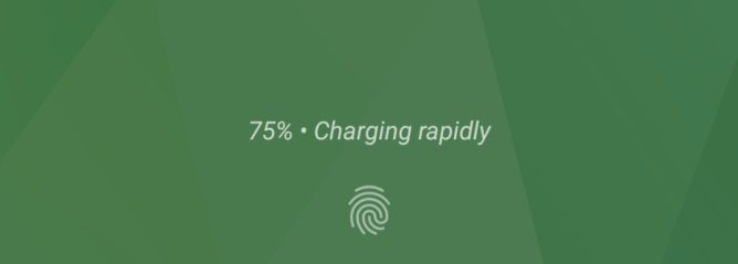 Google Pixel XL - notificação de carregamento rápido Google Pixel XL - notificação de carregamento rápido