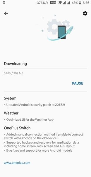 oneplus 5 5t changelog oxygenos update