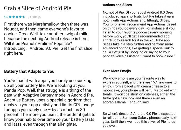 Android Pie atualização Android Pie atualização