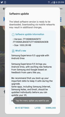 Galaxy J7 Metal atualizacao Android Oreo Galaxy J7 Metal atualizacao Android Oreo