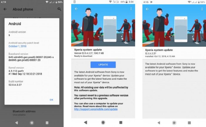 Sony Xperia XZ2 recebe atualização para o Android 9 Pie xperia xz2 android pie
