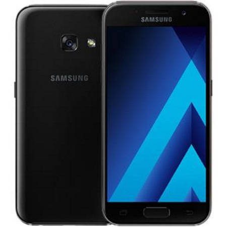 Galaxy A3 e A7 (2017) ganham atualização de segurança de dezembro galaxy a3 2017 na cor preta, tela na frente e atrás a camera