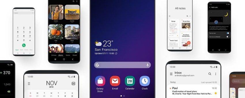 one ui samsung atualizacao android pie