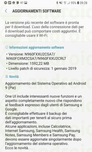 Galaxy Note 9 recebe atualização do Android 9 Pie na Itália galaxy note 9 atualizacao android 9 pie na italia