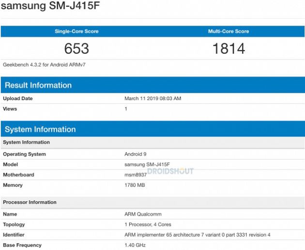 Galaxy J4+ passa por benchmark com Android 9 Pie Galaxy J4+ passa por benchmark com Android 9 Pie.