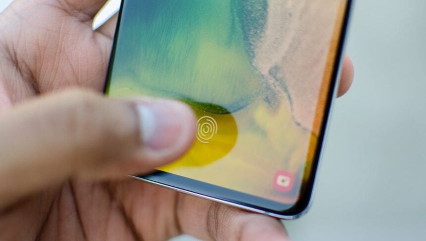 galaxy s10 sensor de digitais ultrasonico