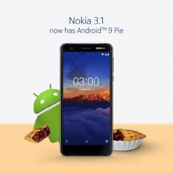 Nokia 3.1 recebe atualização para o Android 9.0 Pie Nokia 3.1 recebe atualização para o Android 9 Pie.