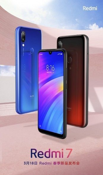 Redmi 7 tem data de lançamento revelada em rede social O Redmi 7 será oficializado no dia 18 de março, em Beijing.