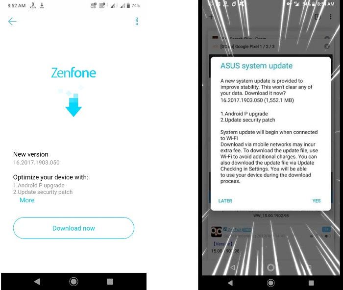 ZenFone Max Pro (M1) e Max (M2) começam a receber o Android 9 Pie A ASUS está liberando a atualização do Android 9 Pie aos ZenFone Max Pro (M1) e ZenFone Max M2 na Índia.