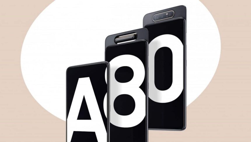 galaxy a80 e anunciado com camera retratil giratoria