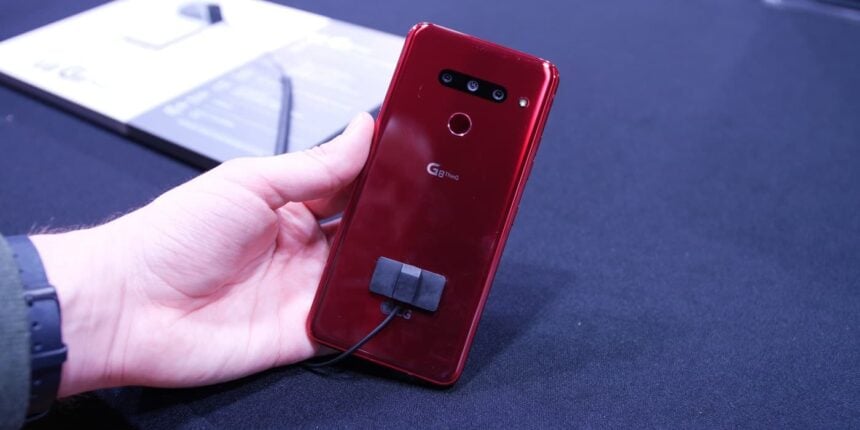 lg g8 thinq vermelho lançamento