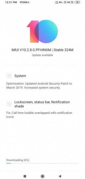Redmi Note 7 Pro recebe pacote de segurança de março 2019 Redmi Note 7 Pro recebe pacote de segurança de março 2019.