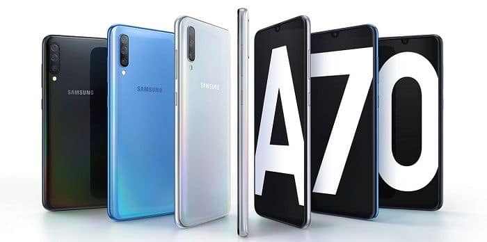 Samsung anuncia linha Galaxy A 2019 para o Brasil O Galaxy A70 traz um chipset Qualcomm Snapdragon 675 e bateria de 4.500 mAh.