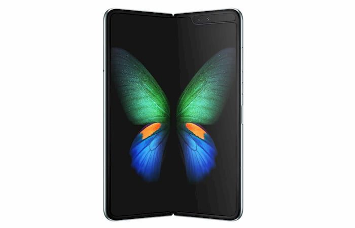 Samsung Galaxy Fold aberto.