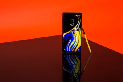 galaxy note 9 com a caneta spen