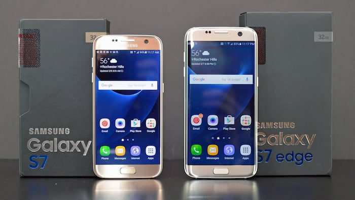 Galaxy S7 e S7 Edge recebem atualização de segurança de maio 2019 Galaxy S7 e Galaxy S7 Edge lado a lado.