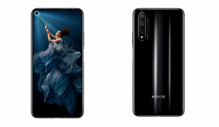 Honor 20 e 20 Pro são anunciados com Kirin 980 e até 8 GB de RAM Honor 20 na cor preto.