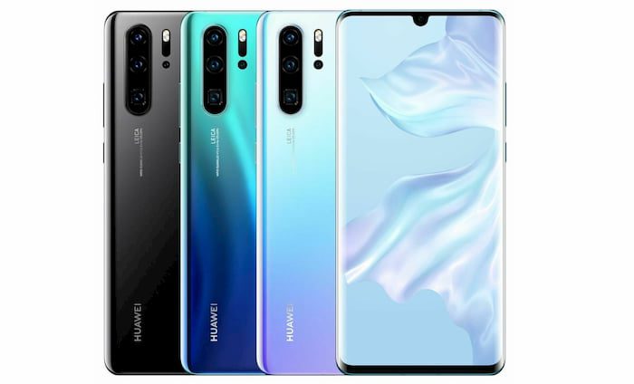 Huawei P30 Pro e P30 Lite: Vendas dos aparelhos é iniciada no Brasil Imagem do Huawei P30 Pro em três cores.