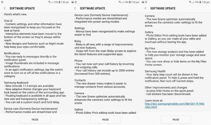 Samsung Galaxy On7 Prime recebe atualização para o Android 9 Pie Capturas de tela da atualização para o Android 9 Pie no Galaxy On7 Prime.