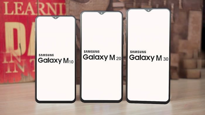 Galaxy M10, M20 e M30 serão atualizados para o Android 9 Pie em junho Galaxy M10, M20 e M30 lado a lado.