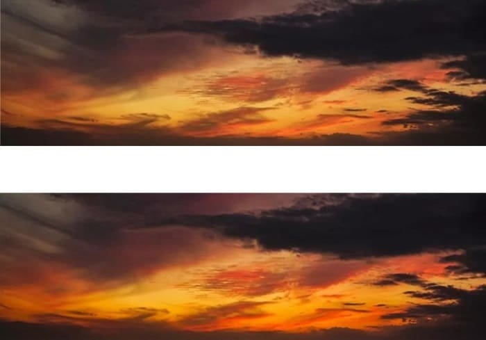 Android Q suportará gama de cores mais ampla para as fotos Comparativo de imagem sRGB e P3 no Android Q.