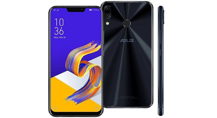 Zenfone 5Z na cor preto.