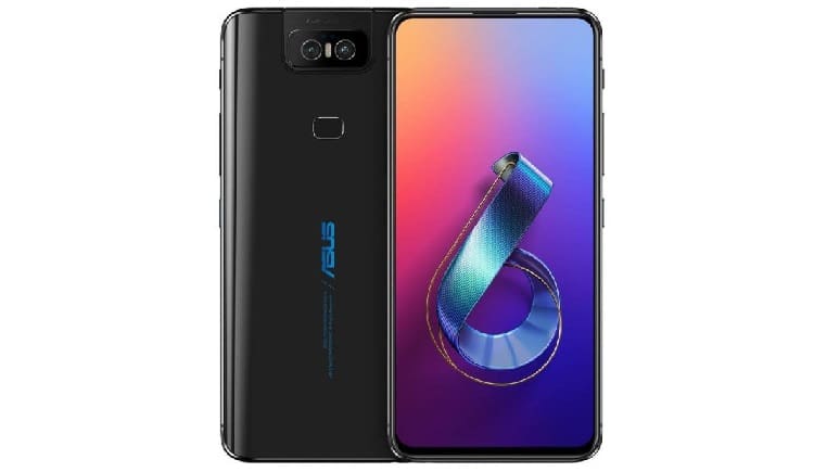 ASUS Zenfone 6 tem mecanismo da Câmera Flip detalhado em desmonte ASUS Zenfone 6 na cor preto.