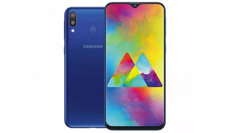 Galaxy M20 recebe atualização para o Android 9 Pie no Brasil Galaxy M20 na cor azul.