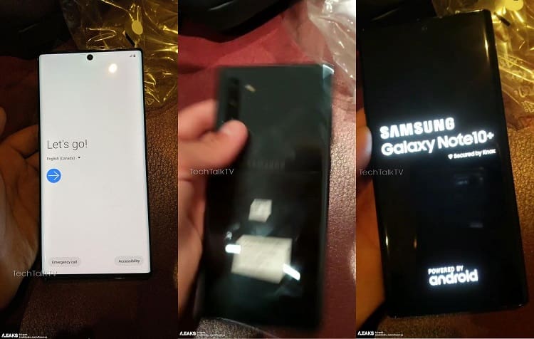 Galaxy Note 10+ passa por vazamento e revela suposto design oficial Vazam supostas imagens reais do Galaxy Note 10+.