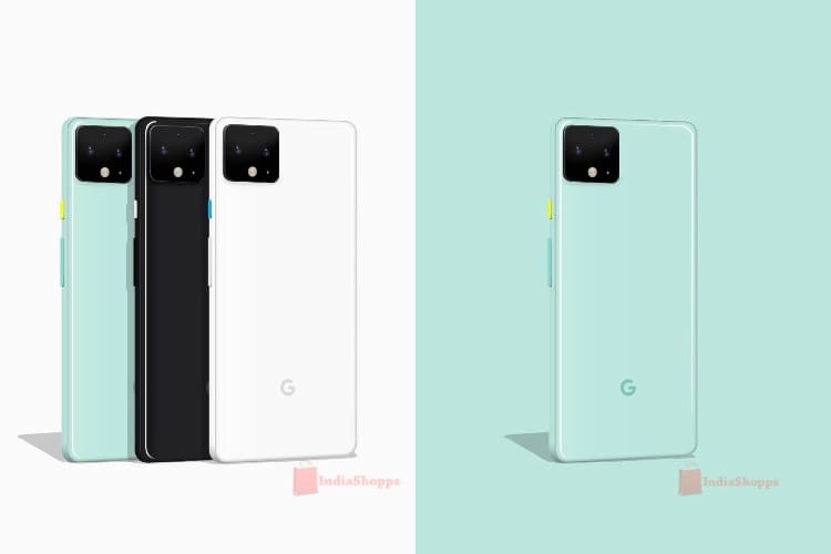 Google Pixel 4 vaza em imagens nas cores verde menta e branco Google Pixel 4 nas cores preto, branco e verde menta.