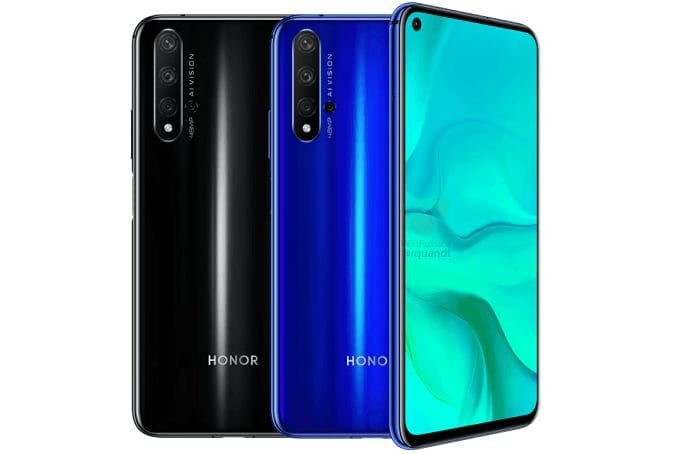Honor 20 e 20 Pro: TENAA revela novas variantes para o mercado chinês Honor 20 nas cores preto e azul.