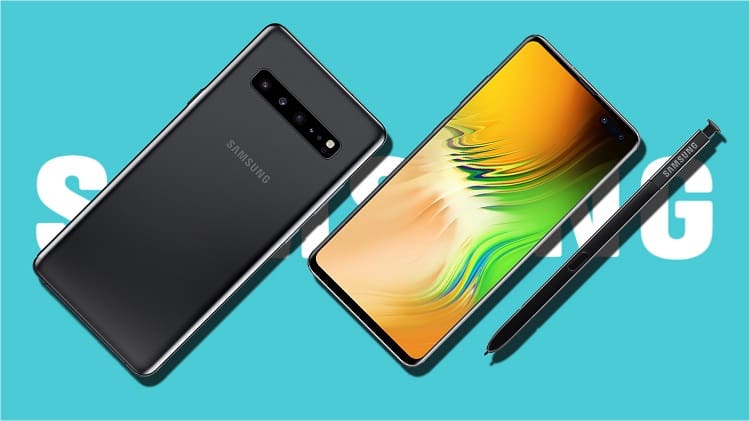 Galaxy Note 10 não será afetado pelo atraso do Galaxy Fold Renderização do Galaxy Note 10 na cor preta.