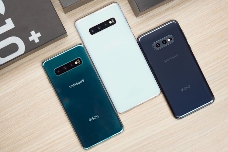 Linha Galaxy S10 começa a receber patch de segurança de junho de 2019 Linha Galaxy S10 pacote de segurança de junho de 2019.