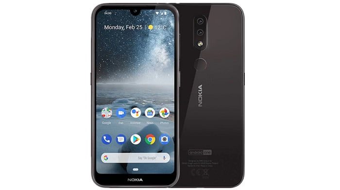 Nokia 4.2 na cor preto.
