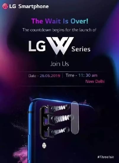 Linha LG W ganha data oficial para seu lançamento na Índia Convite para o lançamento da linha LG W, na Índia.