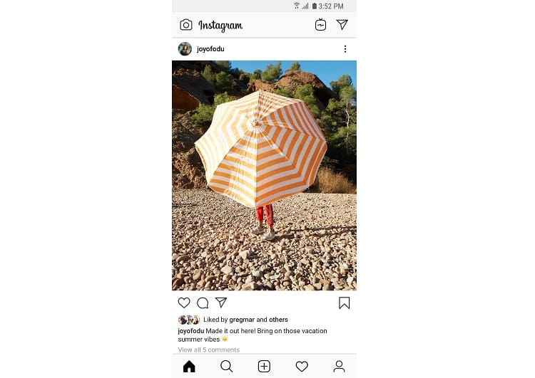 Instagram passa a ocultar número de curtidas das publicações no Brasil Captura de tela do Instagram.