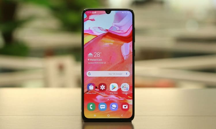 Galaxy A70 começa a receber patch de segurança de julho de 2019 Galaxy A70 pacote de segurança de julho.