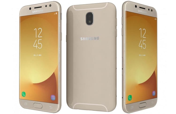 Galaxy J5 Pro dourado.