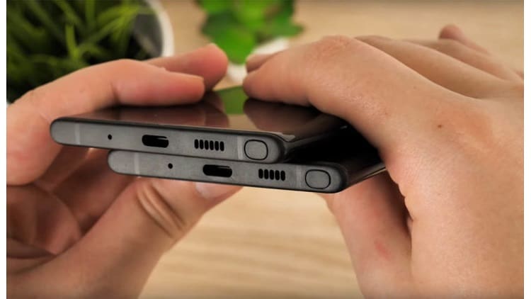 Galaxy Note 10 e Note 10+ não possuem entrada para fones de ouvido.