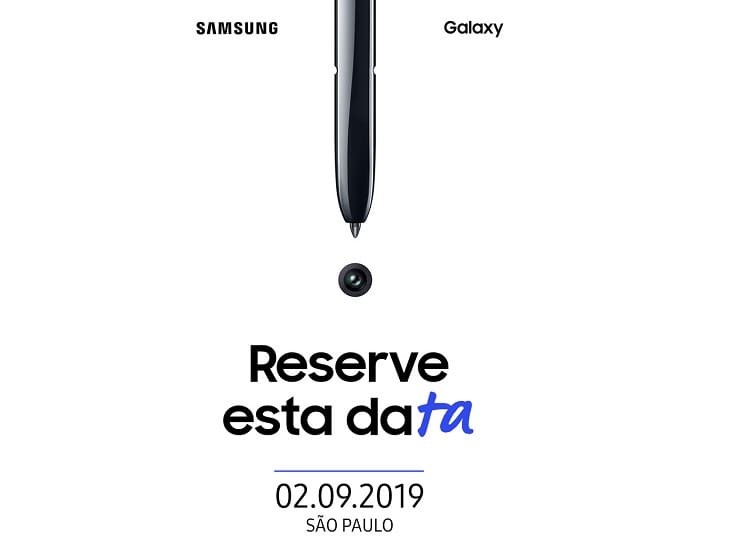 Samsung Galaxy Note 10 e Note 10+ ganham data de chegada ao Brasil.