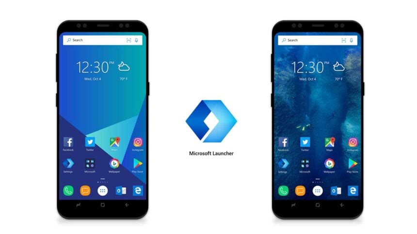 microsoft launcher imagem oficial
