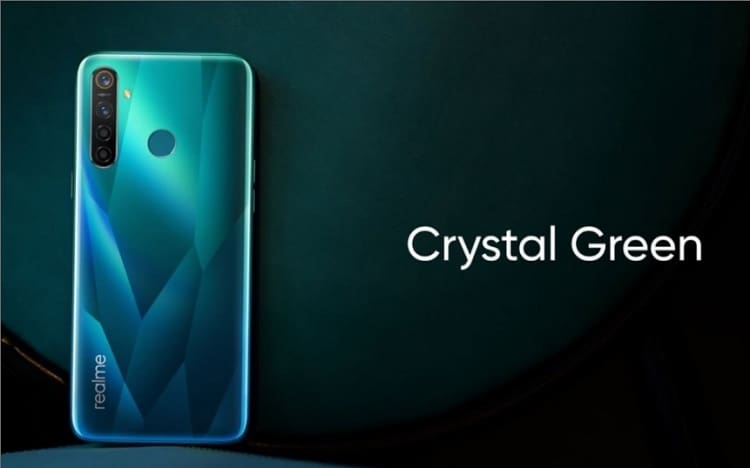 Realme 5 e Realme 5 Pro são lançados oficialmente na Índia Realme 5 Pro na cor verde.