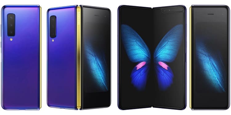 Galaxy Fold - Samsung abre encomendas do flagship dobrável na China Galaxy Fold azul.