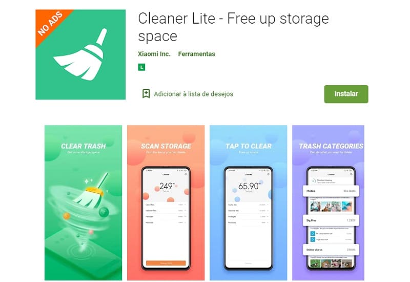 App Cleaner Lite da Xiaomi agora está disponível na Play Store App Cleaner Lite da Xiaomi chega à Play Store.