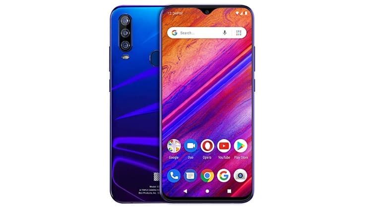 Blu G9 Pro azul.