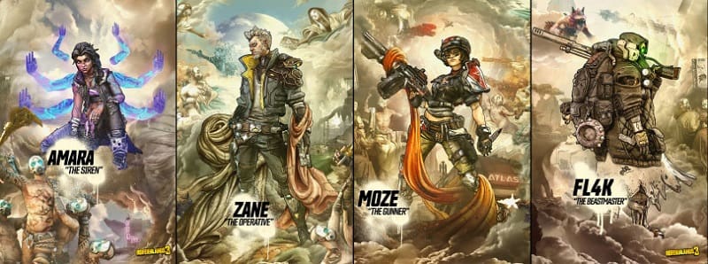 Borderlands 3 novos heróis.