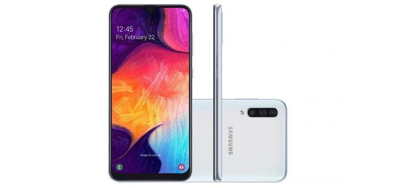 Galaxy A30 e A50 começam a receber pacote de segurança de outubro Galaxy A50 branco.